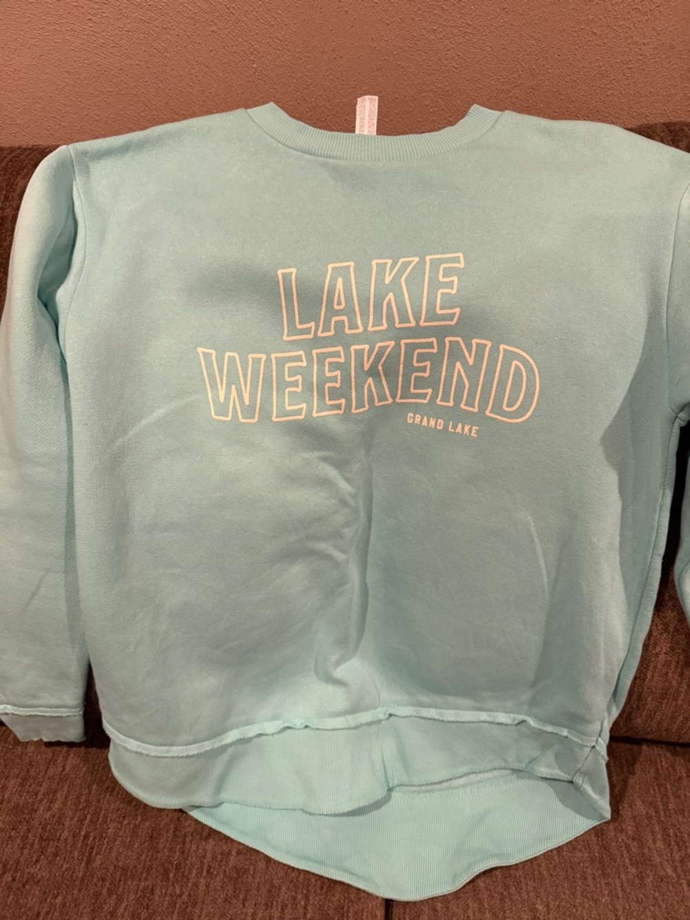 Lake Weekend Mint Graphic Sweatshirt